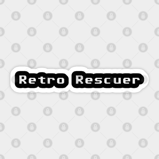 Retro Rescuer Sticker by LuxAeterna